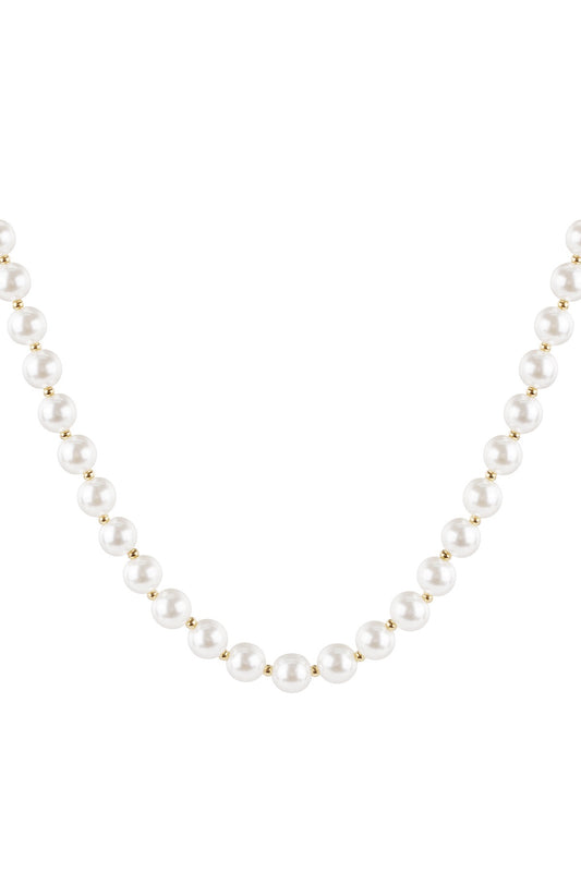 Ketting Pearls with a touch of gold