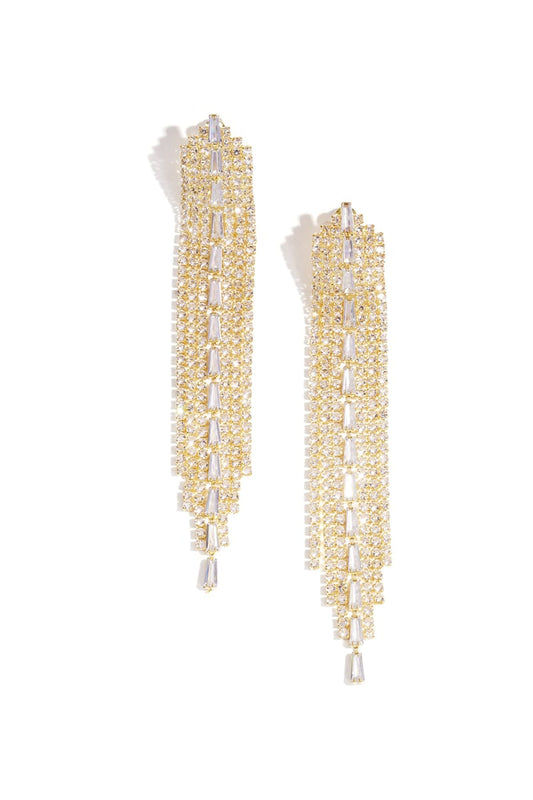 Koperen oorbellen met hanger, geometrisch, elegant, kerst, luxe serie, damessieraden