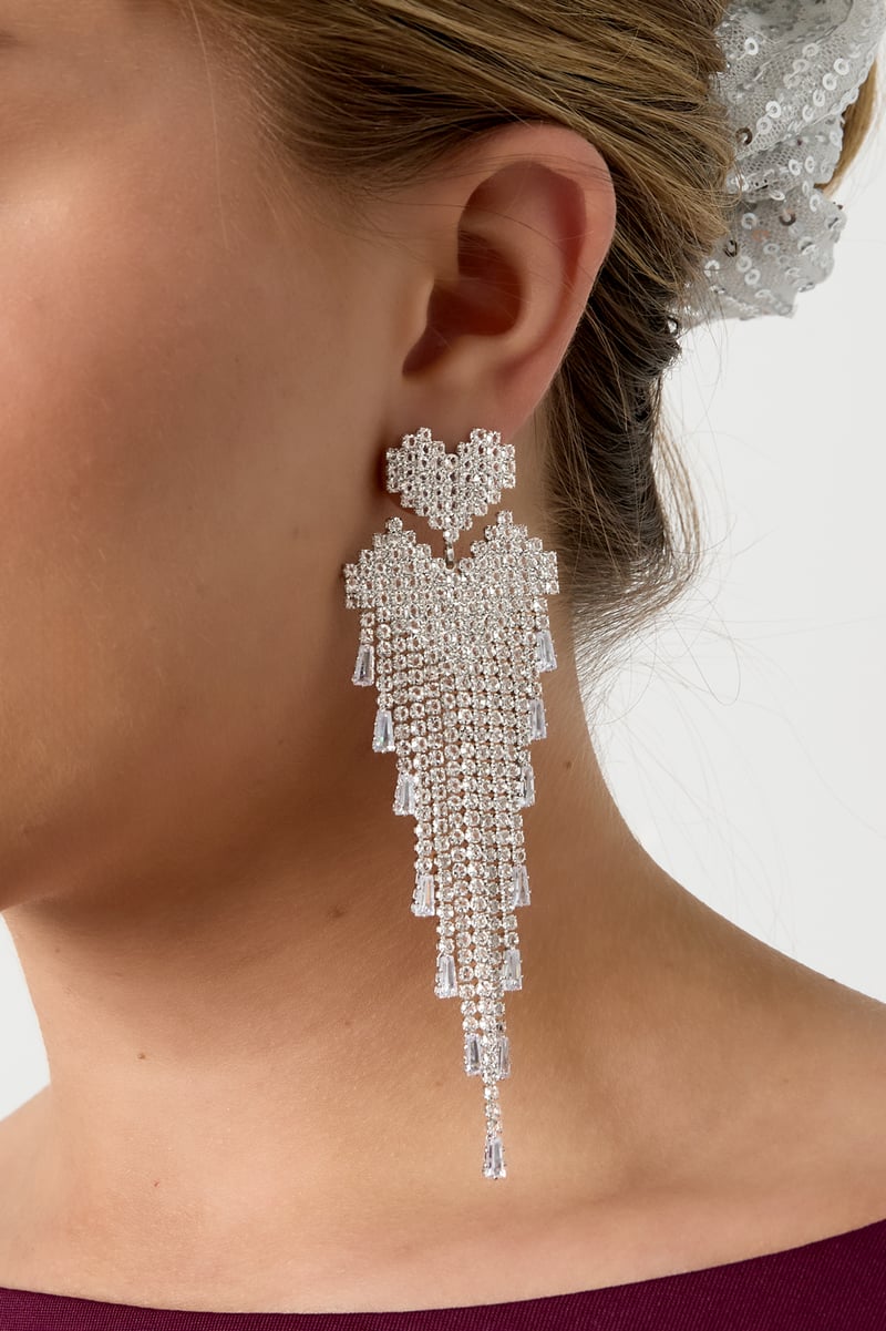 Koperen oorbellen met hartjes, casual, dagelijks, eenvoudig, serie, damessieraden