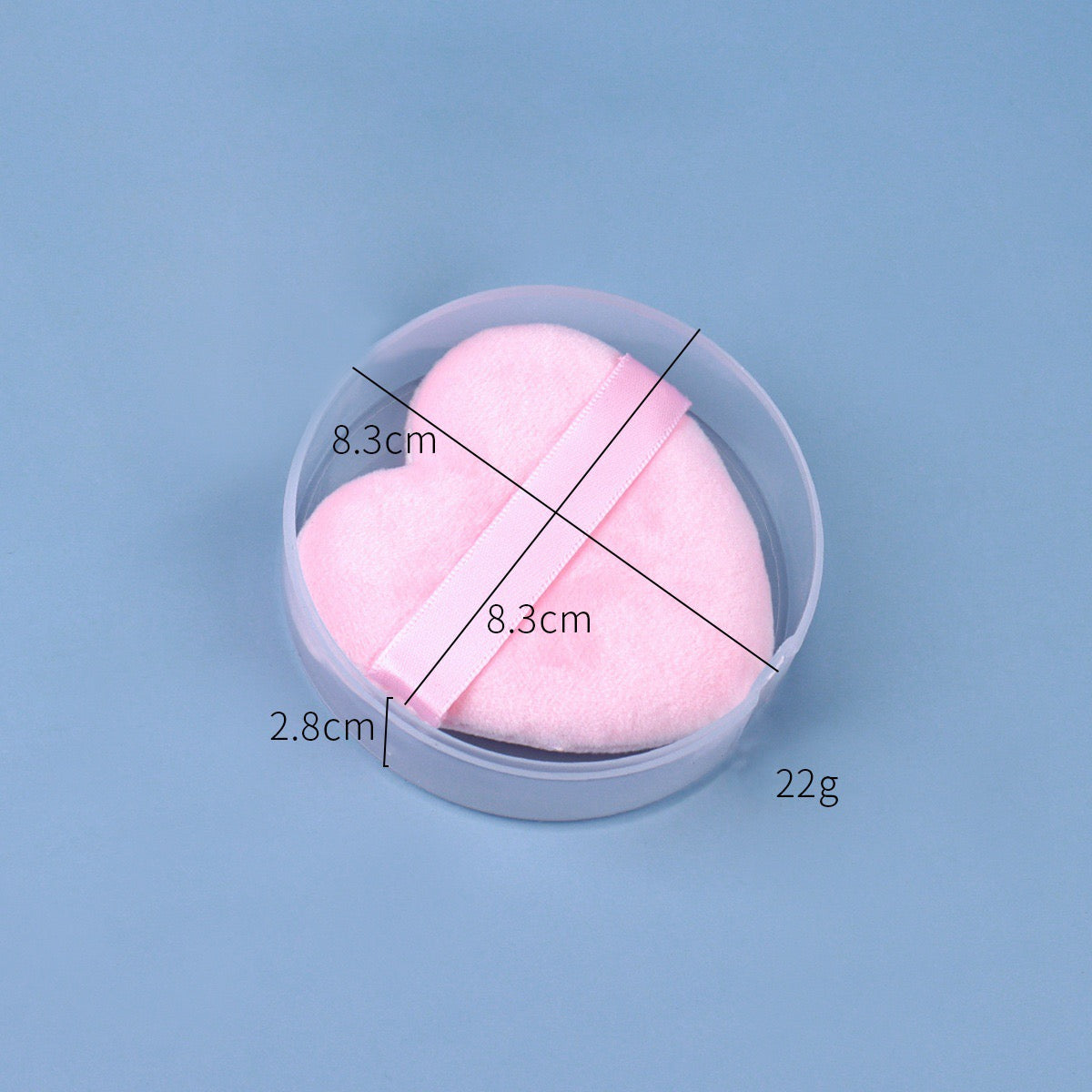 Powder Puff make-up puff heart
