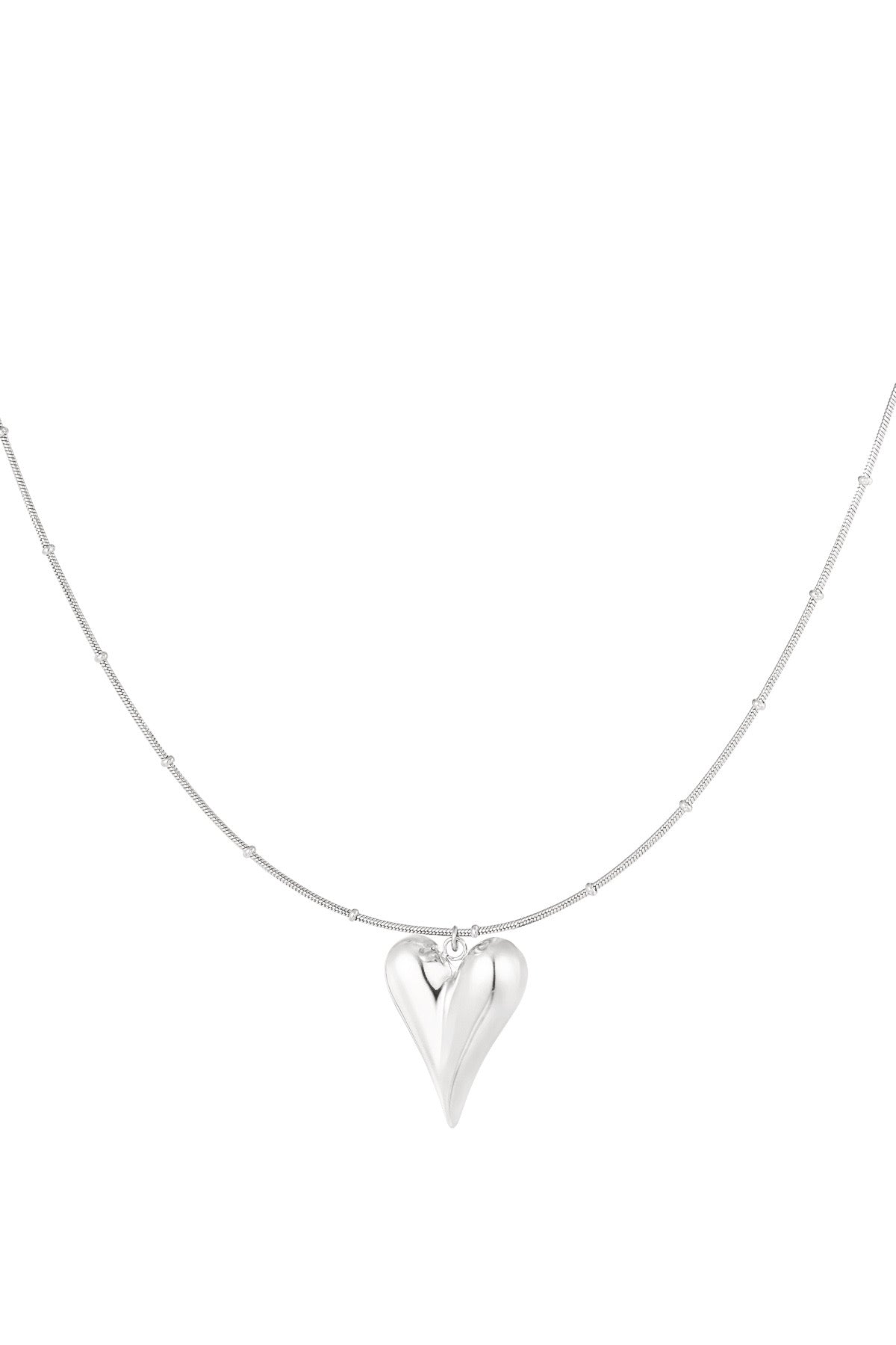 Ketting bolletjes 65cm Queen of hearts