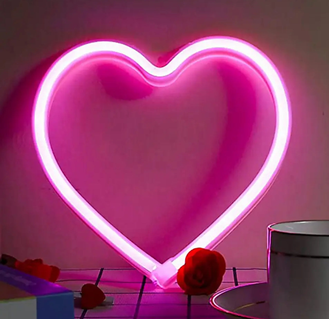 Led heart neon lamp