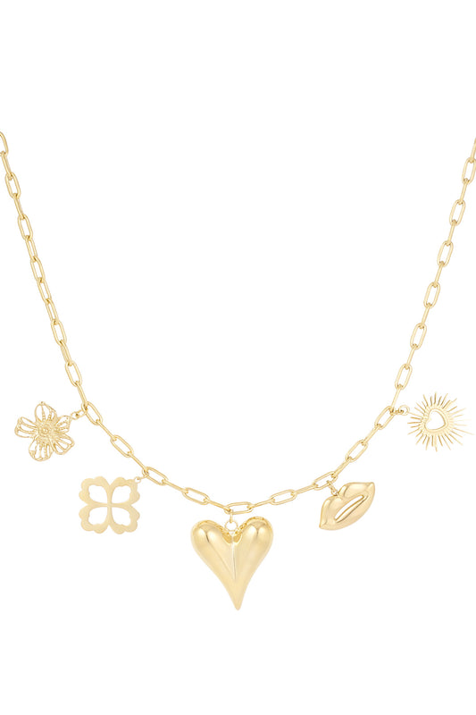 Necklace Love language Queen of hearts
