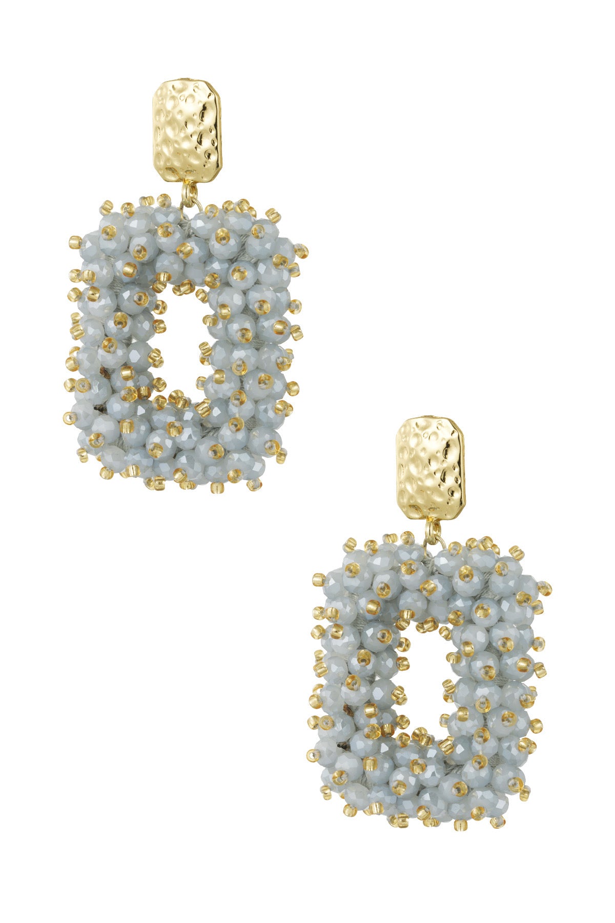 Oorbellen Sparkle grijs