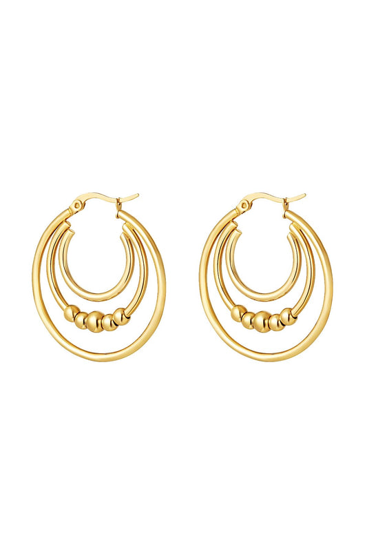 Oorbellen Dubbele ringen