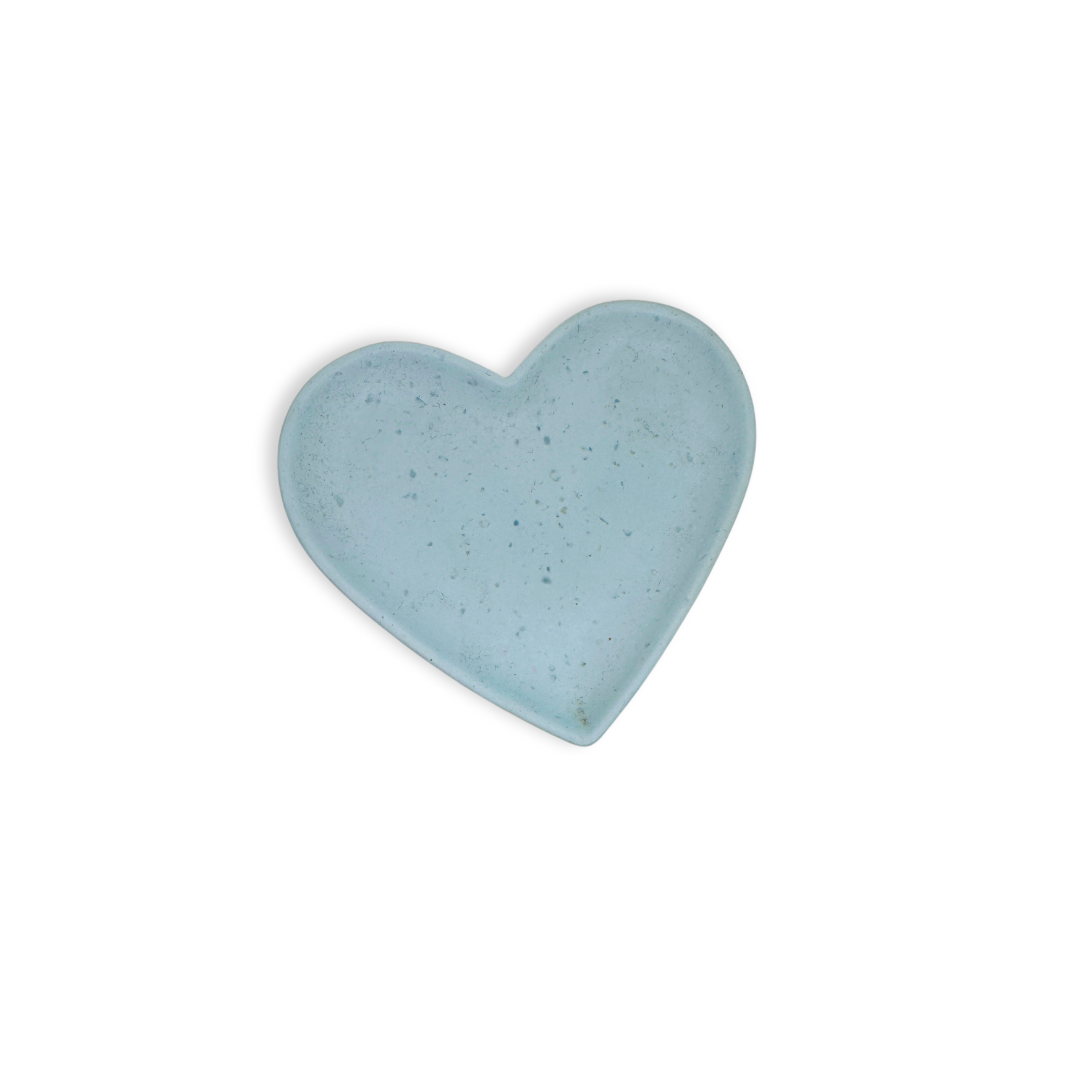 Jesmonite Hartvormig schaaltje pastel