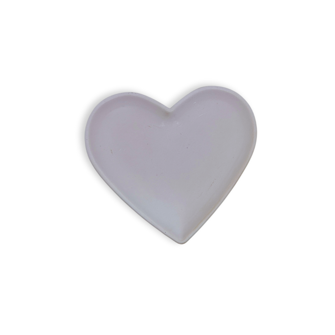 Jesmonite Hartvormig schaaltje pastel