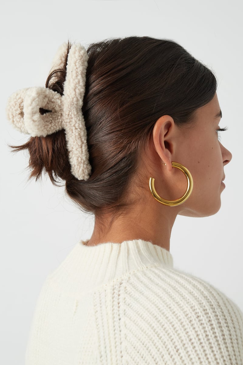 Fluffy teddy haarclip