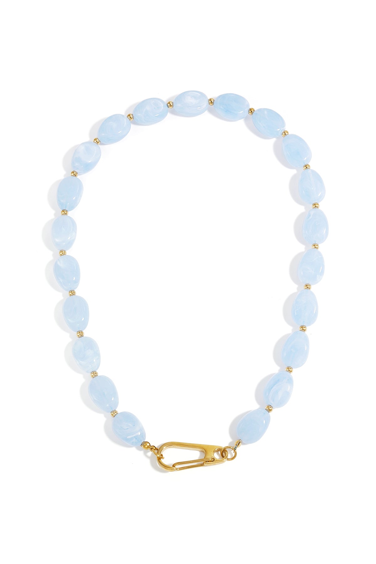 Ketting met kralen en frontsluiting design