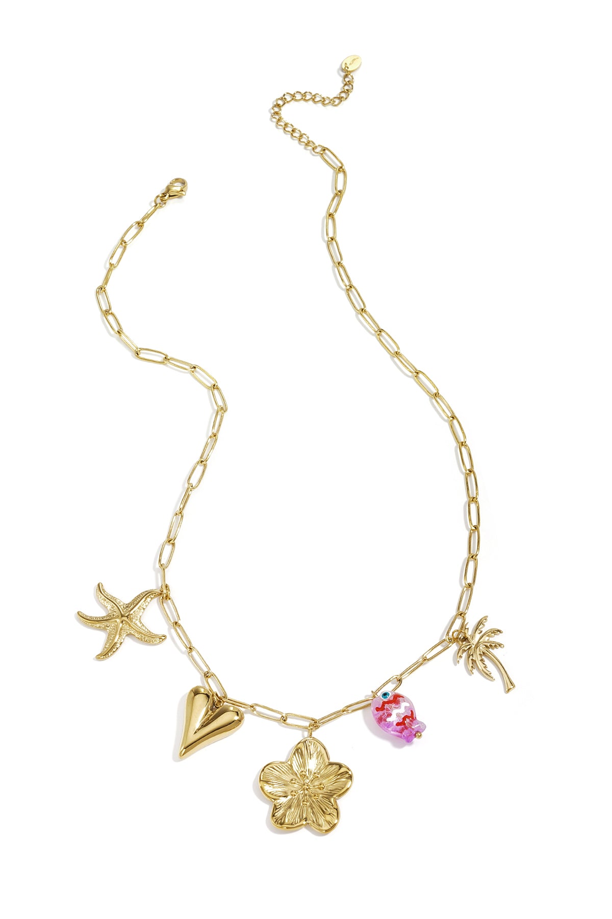 Roestvrijstalen hangerkettingen met hartvormige hanger, casual, dagelijks en romantisch, dames sieraden