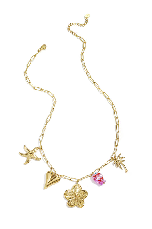 Roestvrijstalen hangerkettingen met hartvormige hanger, casual, dagelijks en romantisch, dames sieraden