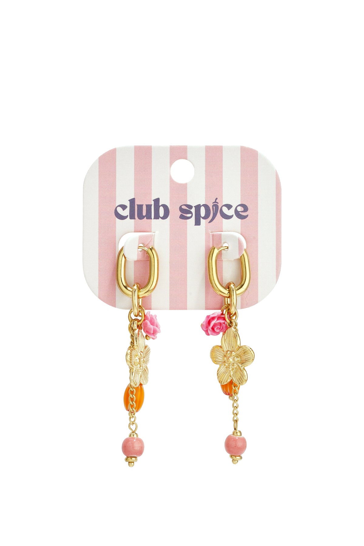 Oorbellen van roestvrij staal met bloemmotief, casual, dagelijks en romantisch, damessieraden