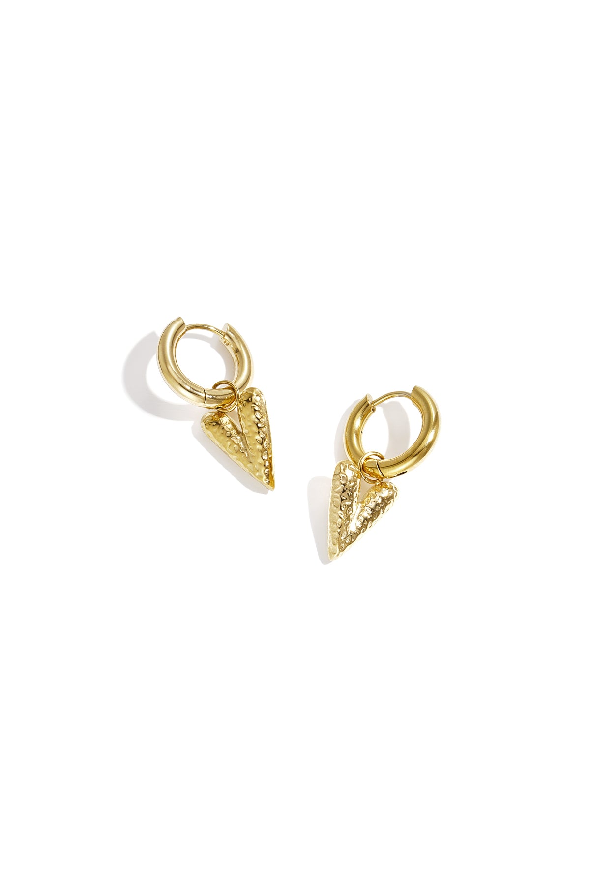 Roestvrijstalen oorbellen met hartvormige hanger, casual en eenvoudig, voor dagelijks gebruik, dames sieraden