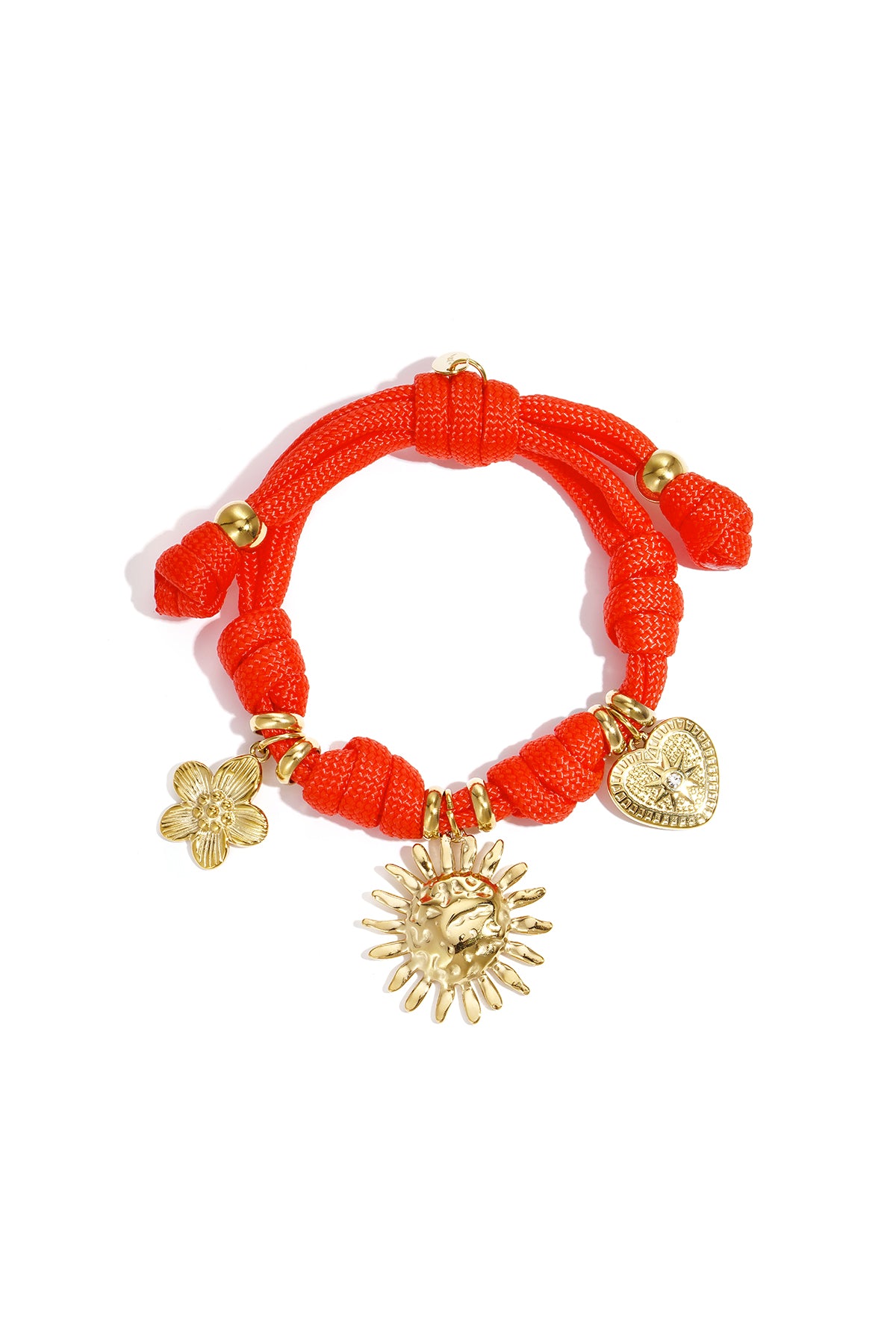Armbanden met touwbedeltjes, bloemenmotief, geschikt voor vakanties, bijeenkomsten/feestjes en romantische gelegenheden. Damessieraden.