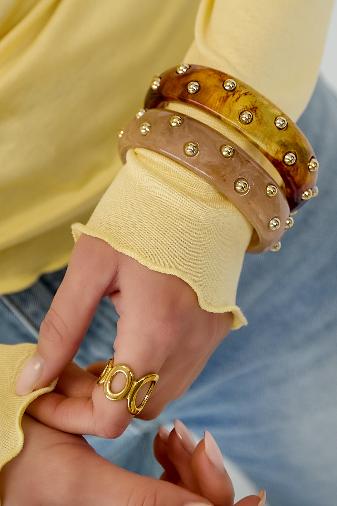 Armbanden van hars in effen kleur, casual, alledaagse, eenvoudige serie, damessieraden